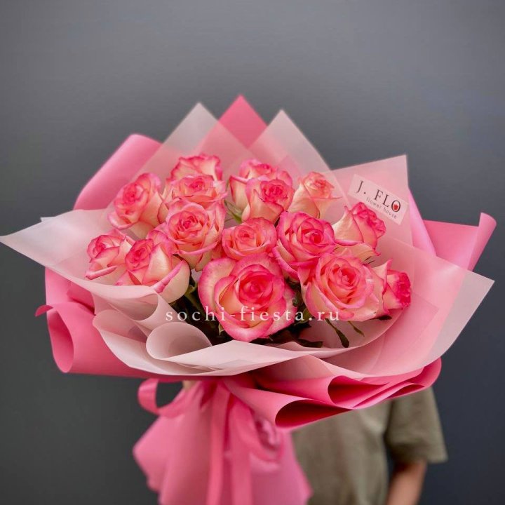 15 роз "Джумилия" в Прокопьевске