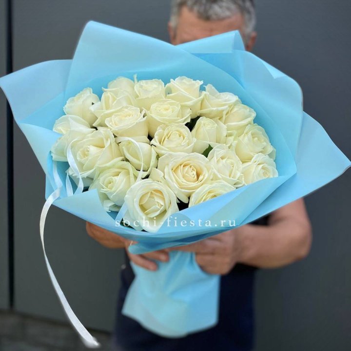 21 белая роза в Прокопьевске