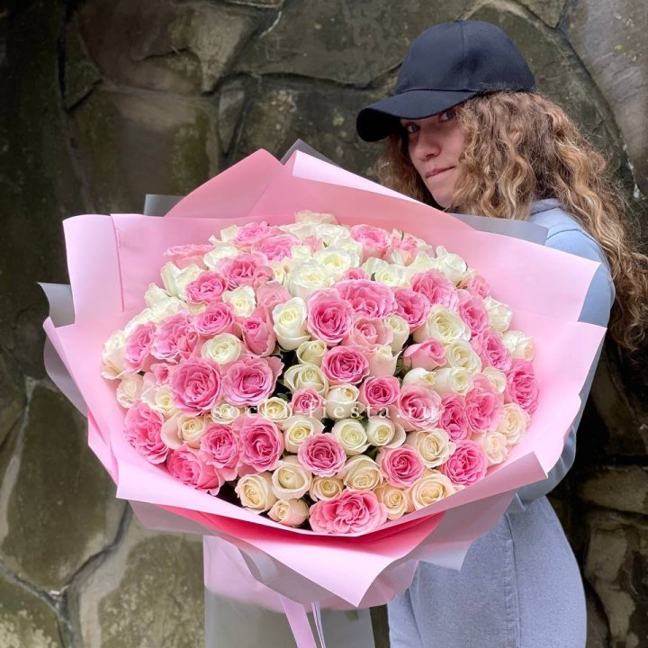 101 роза Миксбери в Прокопьевске