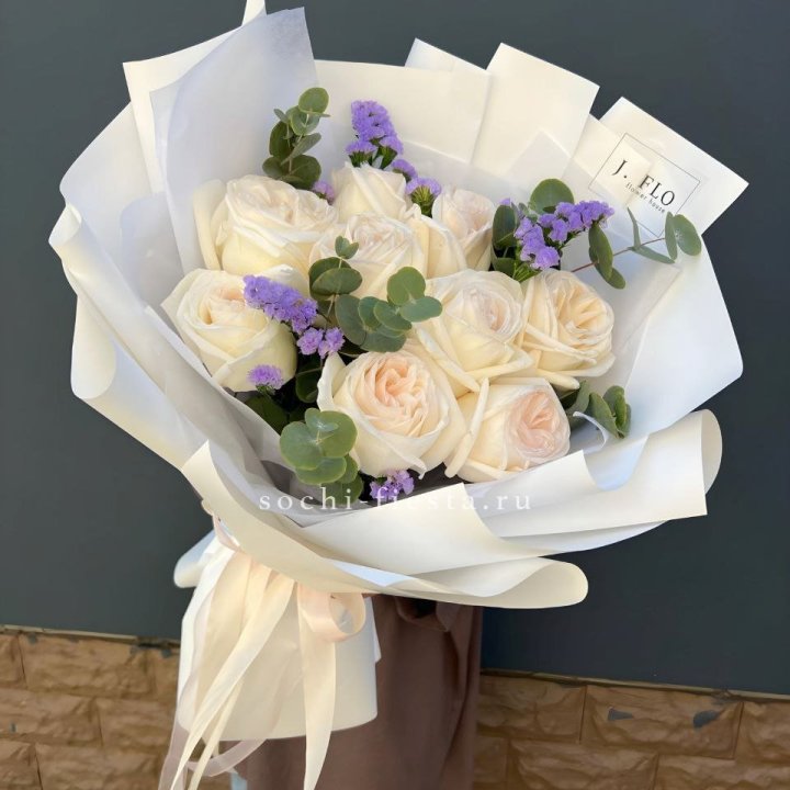 Букет из роз Вайт охара в Прокопьевске