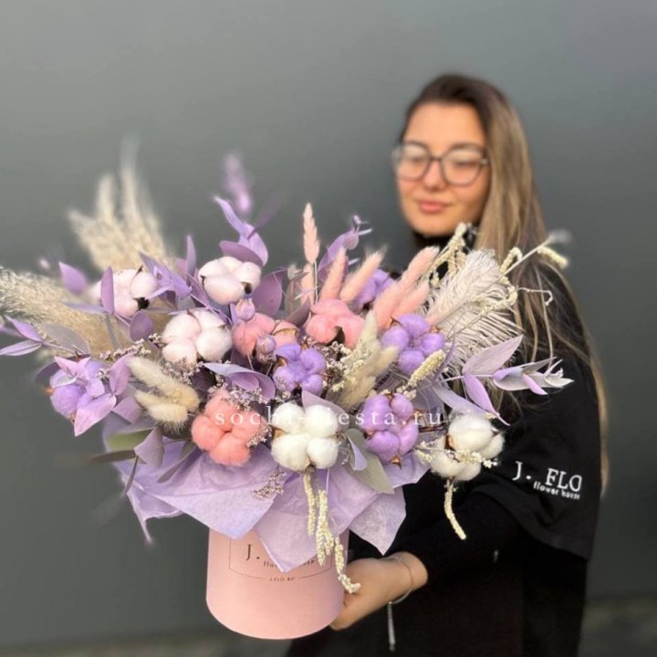 Авторский бокс с сухоцветами №4 в Прокопьевске