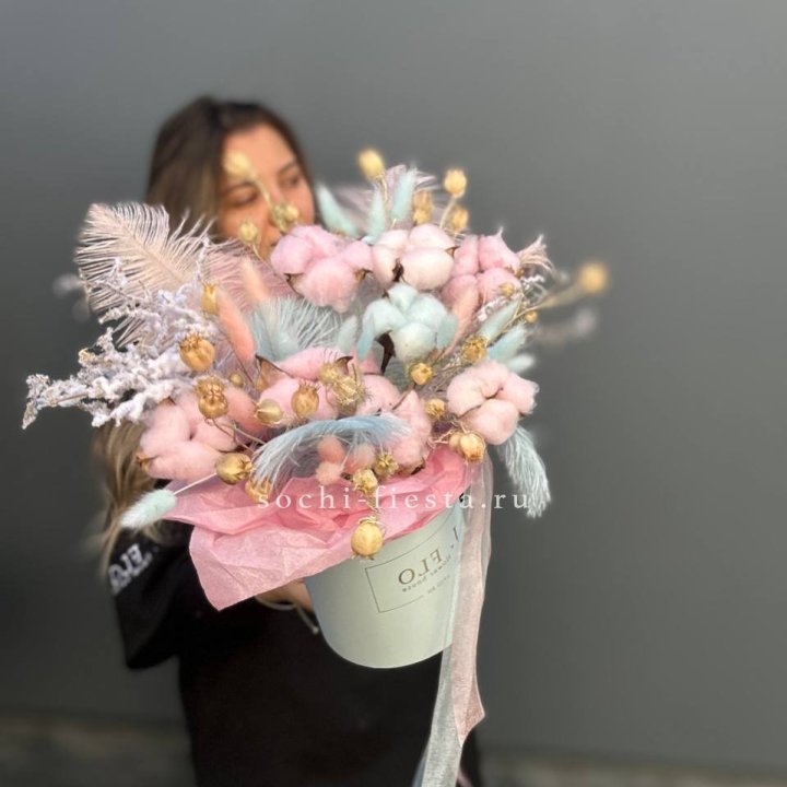 Авторский бокс с сухоцветами №2 в Прокопьевске