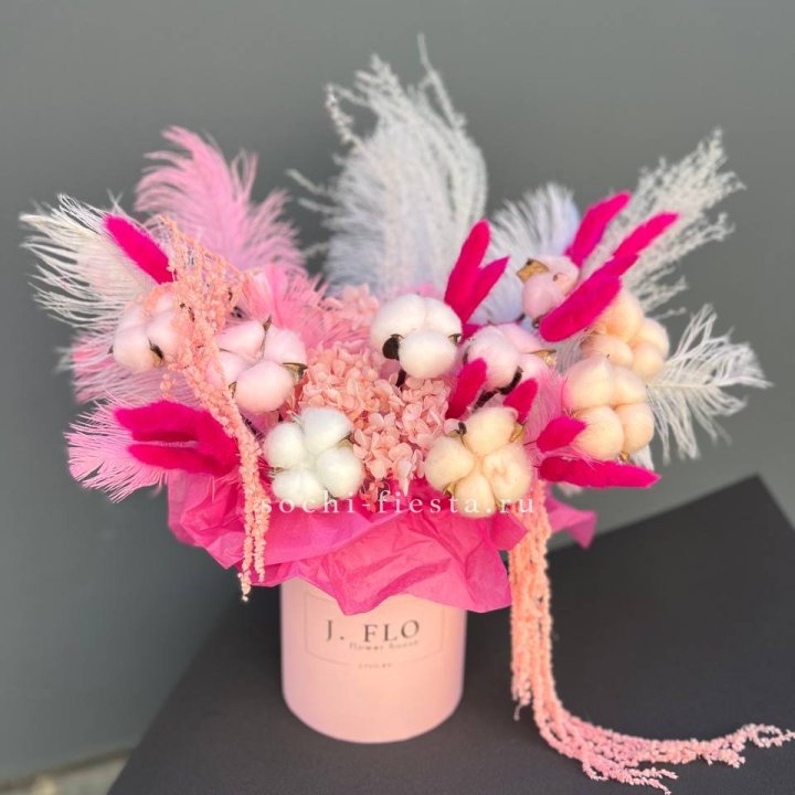 Авторский бокс с сухоцветами №1 в Прокопьевске